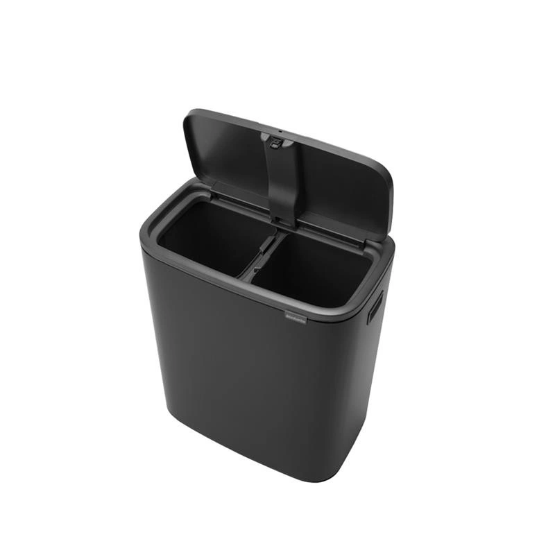 Brabantia - kosz na śmieci Bo Touch Bin 60L (2 x 30) czarny