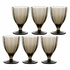 Rose&Tulipani - zestaw 6 kieliszków 300 ml szary Amami