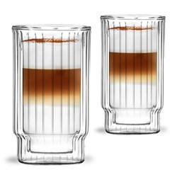 Vialli Design - 2 pucharki do deserów z podwójną ścianką 300ml Lungo
