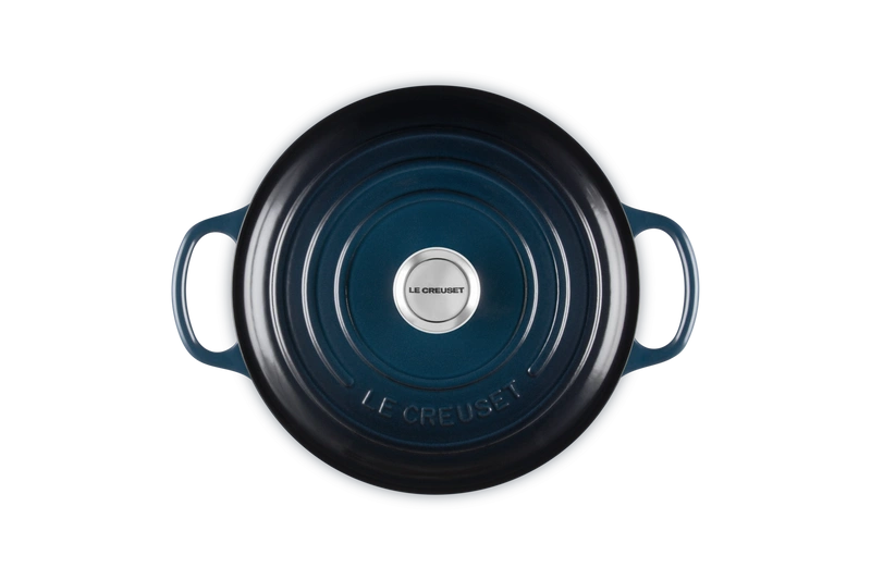 Le Creuset brytfanna żeliwna emaliowana Signature okrągła 22 cm 3,3l nuit