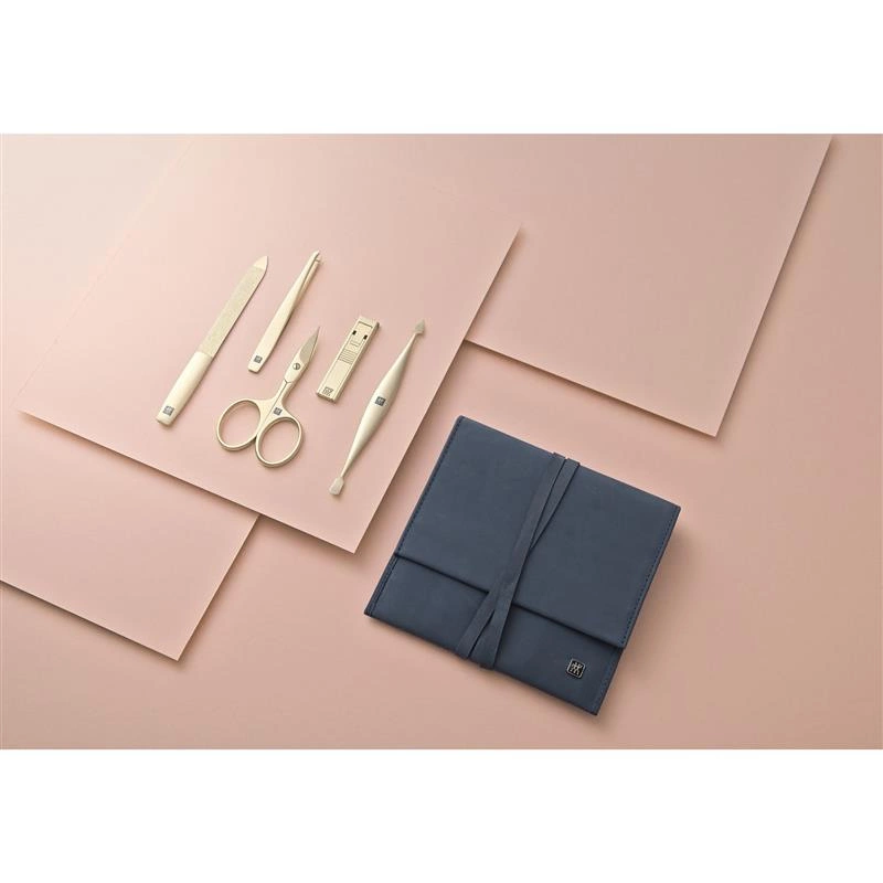 Zwilling - zestaw do manicure - niebieskie etui, 5 elementów Twinox