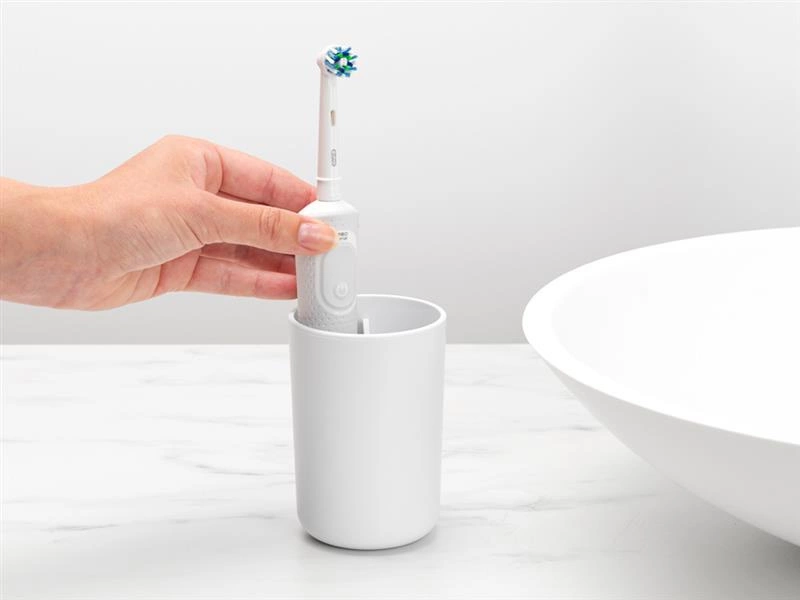 Brabantia - Kubek na szczoteczkę do zębów ReNew biały