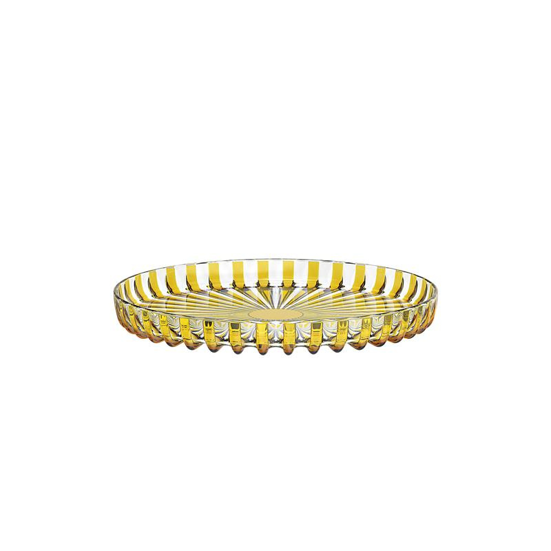 Guzzini - OKRĄGŁA TACKA, średnica 31 cm, amber DOLCEVITA