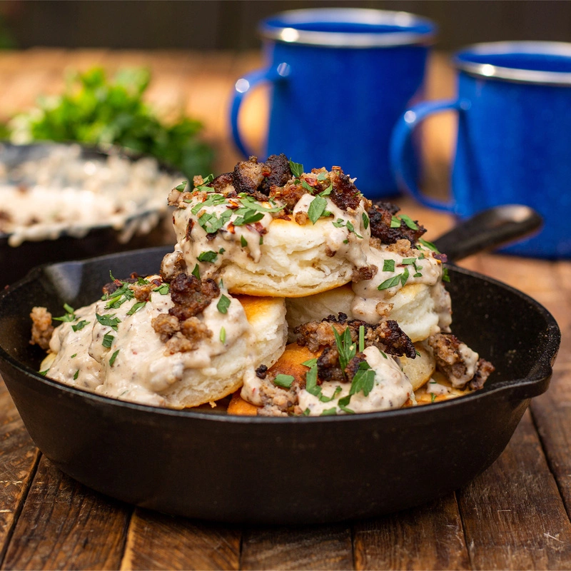 Lodge - Patelnia żeliwna 20 cm TENT Wanderlust