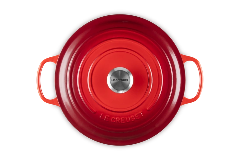 Le Creuset - garnek żeliwny emaliowany Signature 28 cm 6,7 l wiśniowa