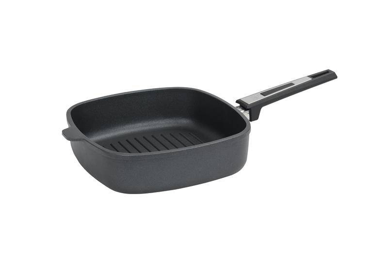 SKK - Titanium 2000 plus - głęboka kwadratowa patelnia grillowa - 26