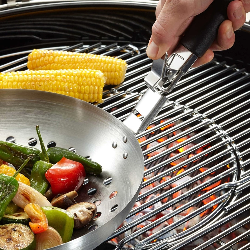 GEFU - wok do grillowania warzyw z odpinanym uchwytem BBQ
