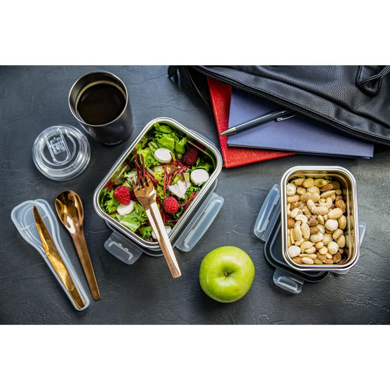 Lurch - pojemnik na żywność, stal nierdzewna/tworzywo sztuczne, 0,5 l Safety