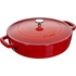 Staub - głęboka patelnia żeliwna Chistera czerwona 28 cm