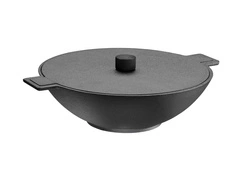 Skeppshult - NOIR Wok żeliwny - 34 cm, czarny