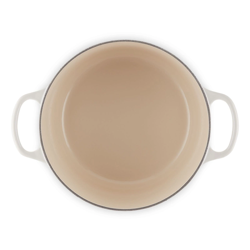 Le Creuset - garnek żeliwny emaliowany Signature okrągła 24 cm 5 l Meringue