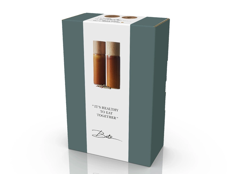 Bitz - Zestaw młynków do soli i pieprzu 17 cm Amber