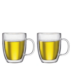 Bodum - kubki z podwójną ścianką Bistro 450 ml 2 szt Transparent