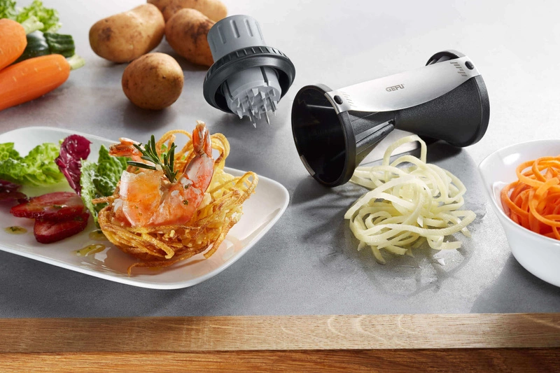 GEFU - uchwyt na warzywa do krajalnicy SPIRELLI