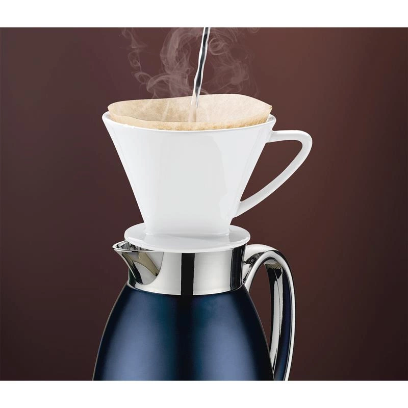 Cilio - dzbanek termiczny, stal nierdzewna, 1,0 l, śred. 14 x 27 cm, granatowy Venezia