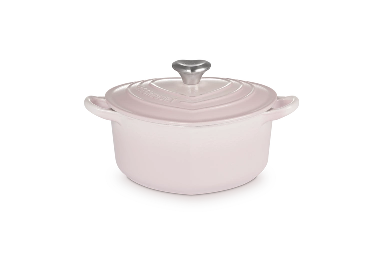 Le Creuset - brytfanna w kształcie serca 20 cm Shell Pink