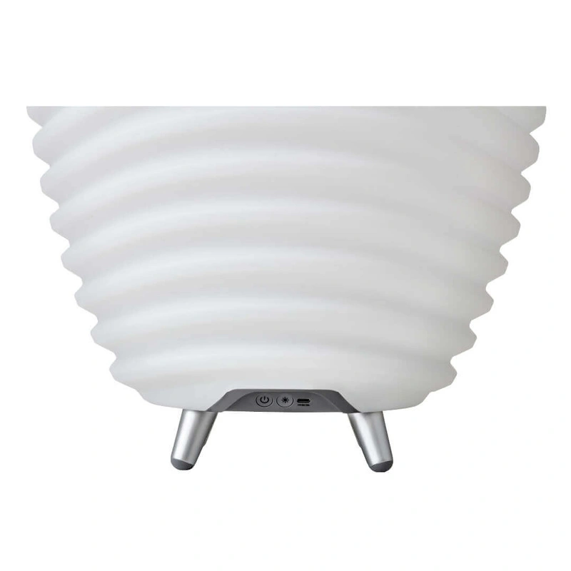 Kooduu - SYNERGY 65 Lampa LED z głośnikiem i coolerem na napoje - 70 x 41 cm, Biały