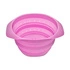Lurch - cedzak składany, silikon, 19 x 22 x 3,5 cm, 2,0 l, różowy