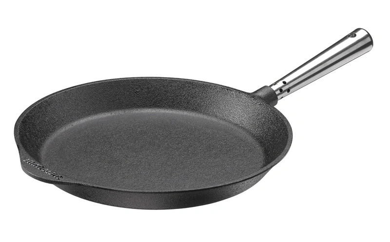 Skeppshult - PROFESSIONAL Patelnia płytka ze stalową rączką - 28 cm, czarny