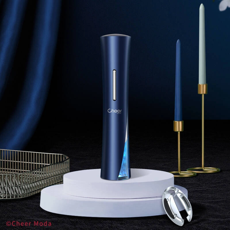 Cheer Moda - Korkociąg elektryczny Skyline niebieski