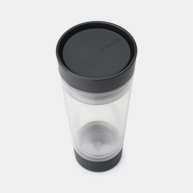 Brabantia - Kubek termiczny do herbaty 360 ml Make&Take Dark Grey