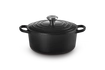 Le Creuset brytfanna żeliwna emaliowana Signature okrągła 24 cm 4,2 l czarna