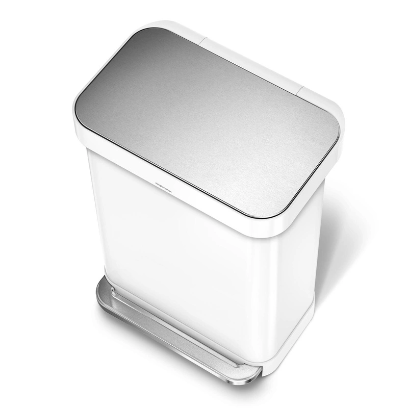 Simple Human - kosz na śmieci 55 l pedałowy Liner Pocket biały