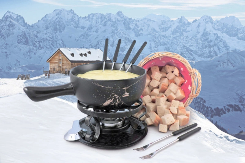 SWISSMAR - SWISSMAR Fondue GRUYERE, ceramika, szary