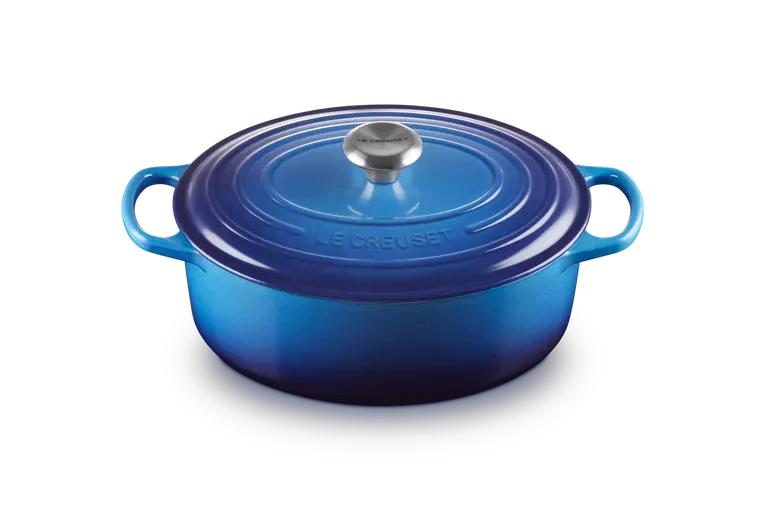 Le Creuset - brytfanna żeliwna emaliowana Signature 29 cm 4,7 l lazur