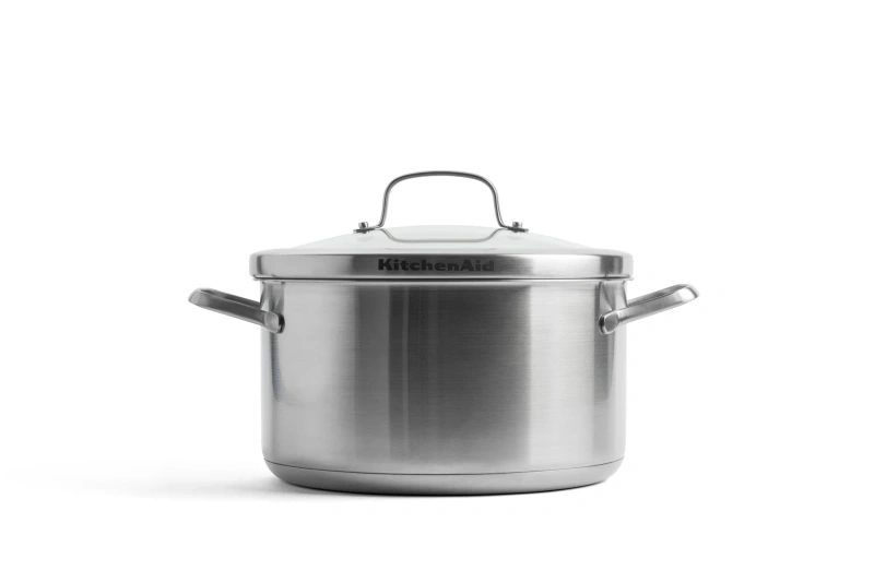 KitchenAid - Garnek stalowy 24cm 5,7 l z pokrywką