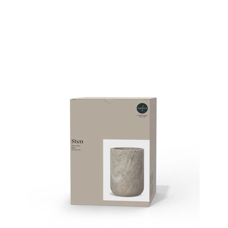 Sagaform - wiaderko do chłodzenia wina, trawertyn, śred. 12,5 x 17 cm Sten