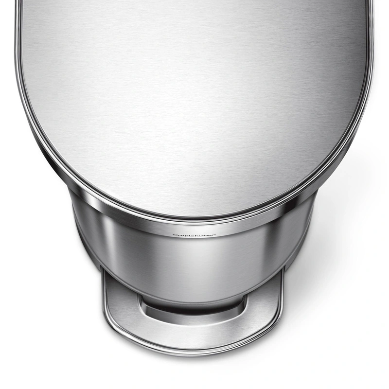 simplehuman - Kosz na śmieci 45L pedałowy SLIM - stal FPP