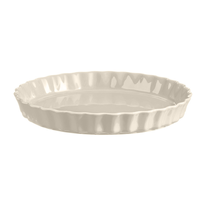 Emile Henry- Naczynie do tarty 28 CM - kremowy