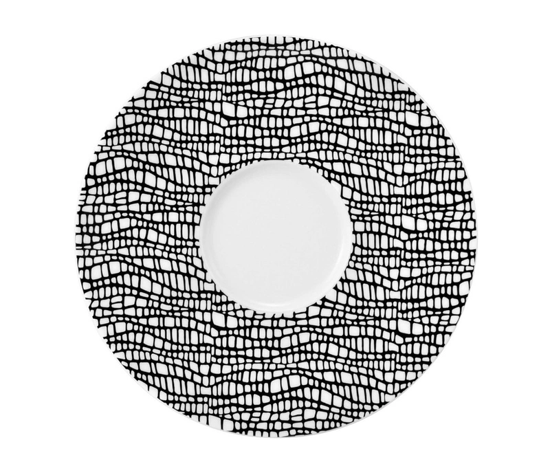 Seltmann - LIFE FASHION GLAMOROUS BLACK Zestaw 6 spodków 16.5 cm