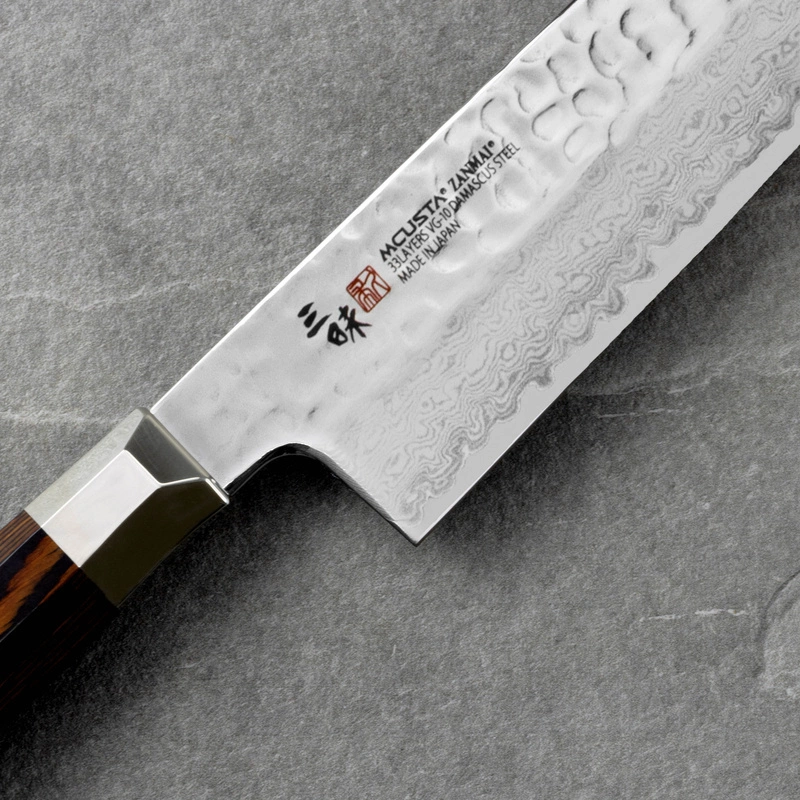 Mcusta Zanmai - VG-10 Supreme Hammered Nóż Santoku 18cm