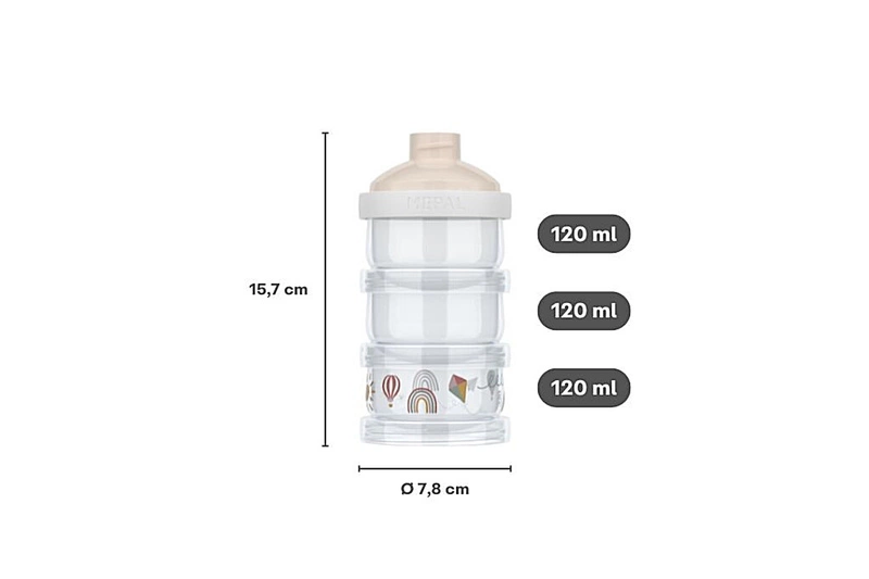 Mepal - Pojemnik na mleko w proszku Mio 3-częściowy Little Goose