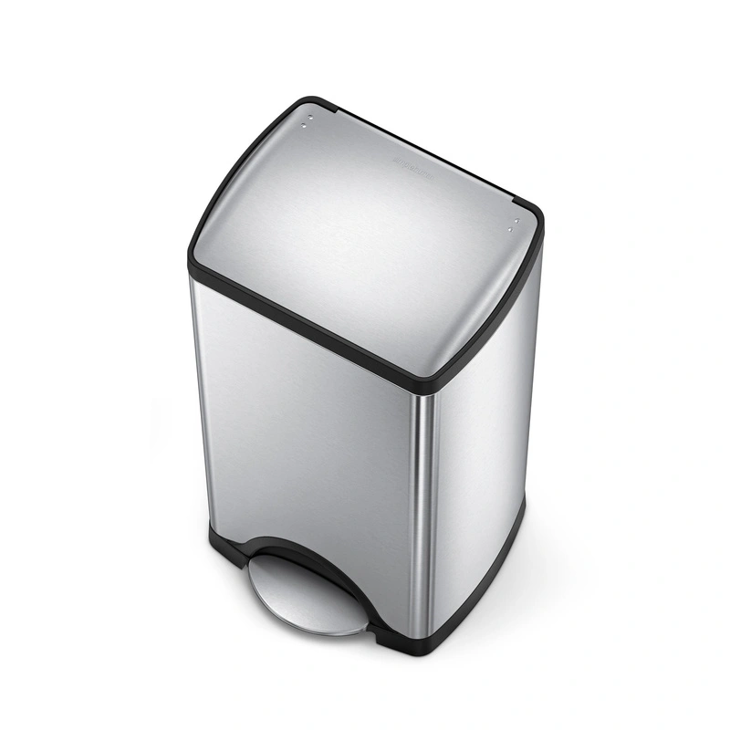 simplehuman - Prostokątny koszt na śmieci pedałowy, 30 l