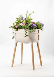 Urbalive - Kwietnik domowy 77 x 50 x 38 cm, kremowy