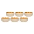 Rose&Tulipani - ARPEGGIO Zestaw 6 miseczek pomarańczowy 14.5 cm