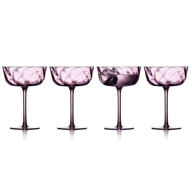 Lyngby Glas - Kieliszki do szampana Vienna 300 ml Purple 4 sztuki