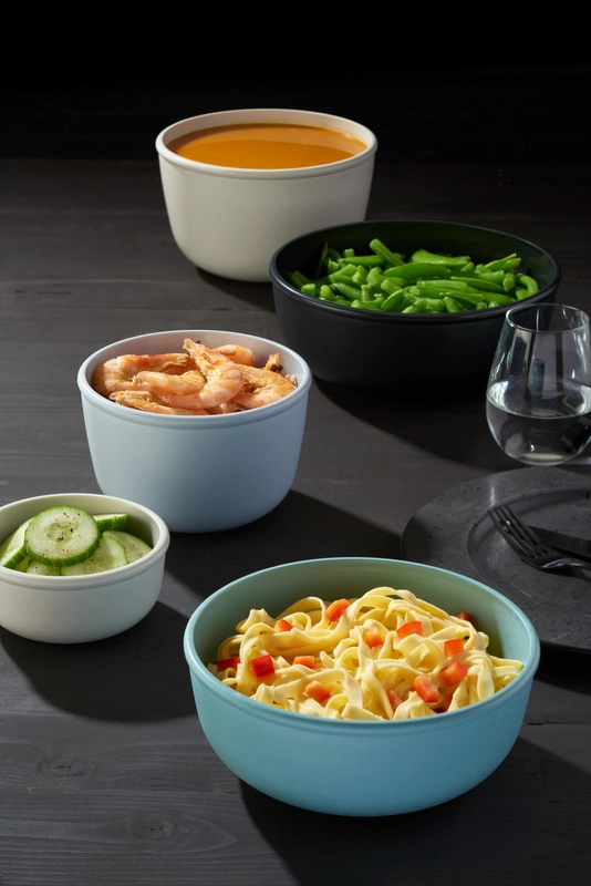 Mepal - Zestaw 3 misek Cirqula 500 1000 2000 Nordic Black