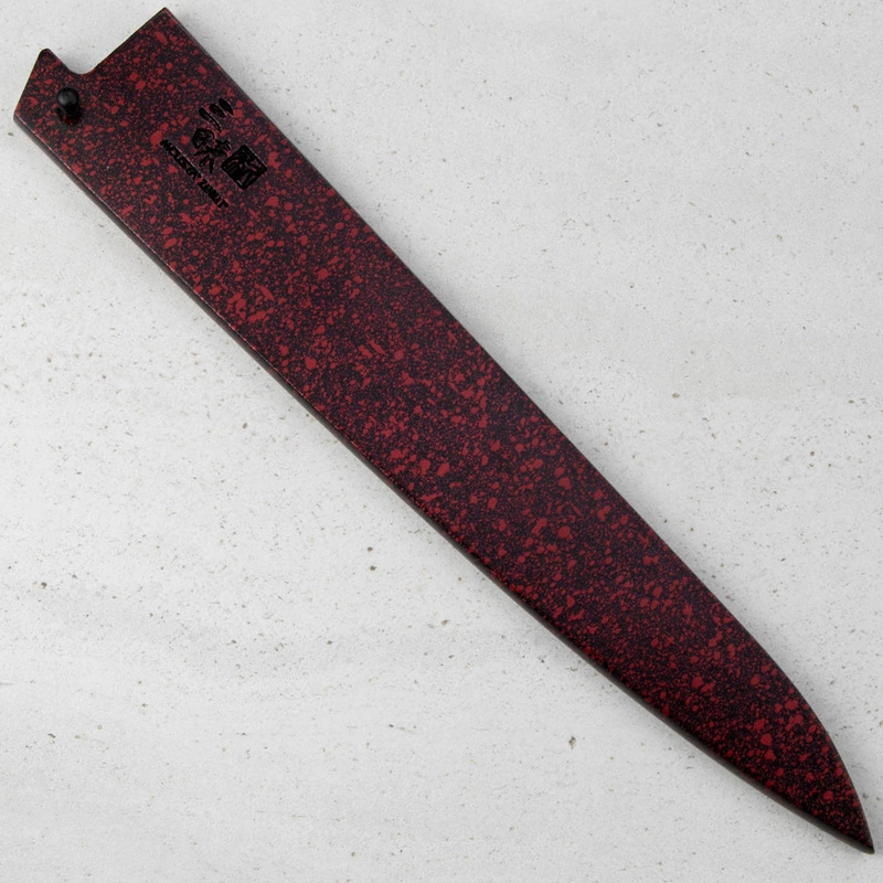 Mcusta – Drewniany pokrowiec "Saya" na nóż Sujihiki 24cm