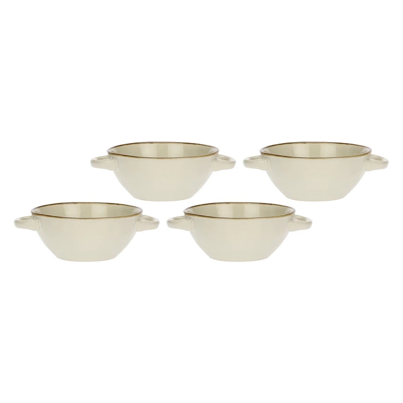 Rose&Tulipani - zestaw 4 misek do zupy 600 ml Concerto Avorio