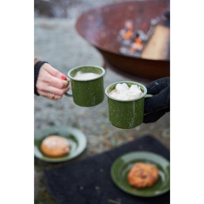 Sagaform - talerz, żeliwo emaliowane, śred. 20 cm, zielony Doris