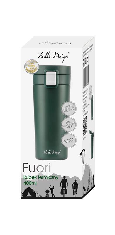 Vialli Design - Kubek termiczny 400ml FUORI zielony