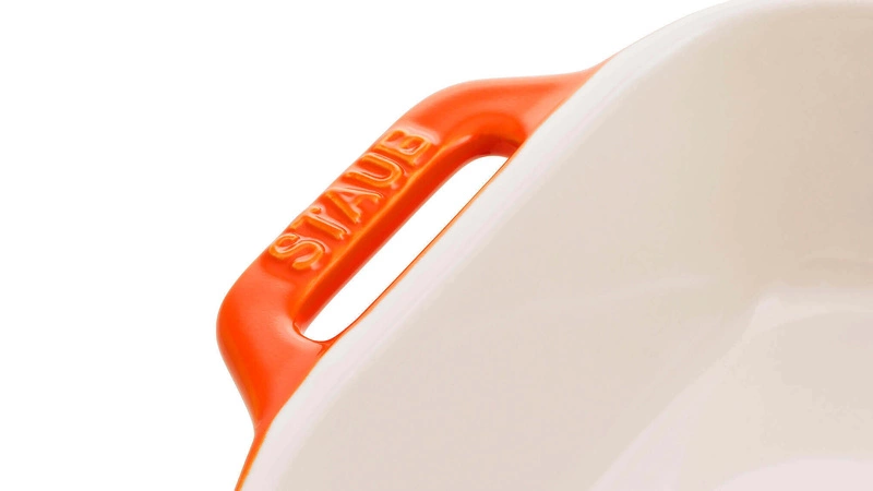 Staub - prostokątny półmisek ceramiczny 1.1 l, pomarańczowy