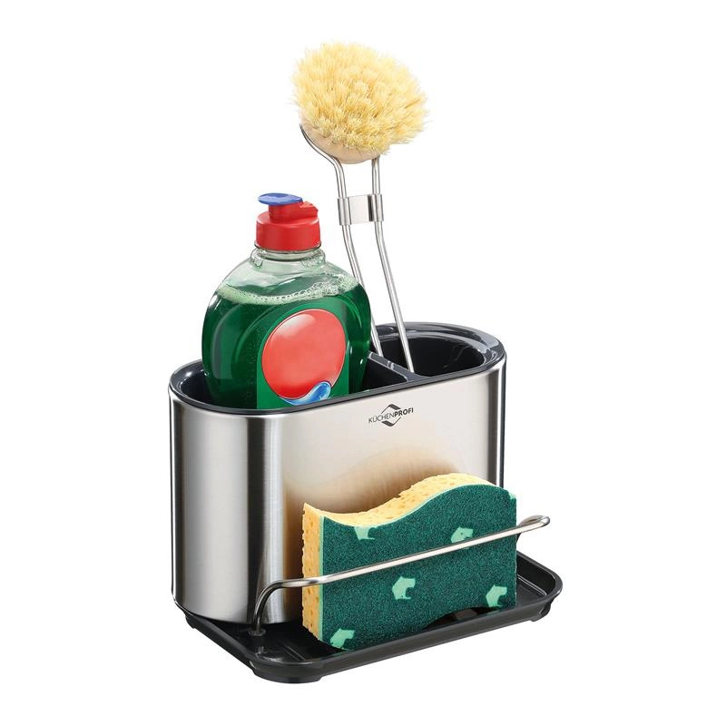 Kuchenprofi - organizer na akcesoria do zmywania, stal nierdzewna/tworzywo sztuczne, 18 x 13 x 12,5 cm Primus