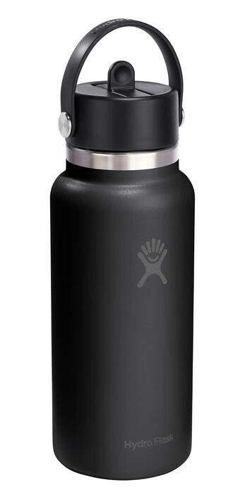 Hydro Flask - Butelka 32oz Wide Flex Straw Cap Black