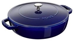 Staub - głęboka patelnia żeliwna Chistera niebieska 24 cm
