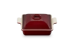 Le Creuset  - Kwadratowa Forma z Pokrywką 23 cm Garnet